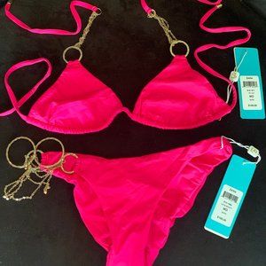Beach Bunny Hot Pink Bikini - Size Medium